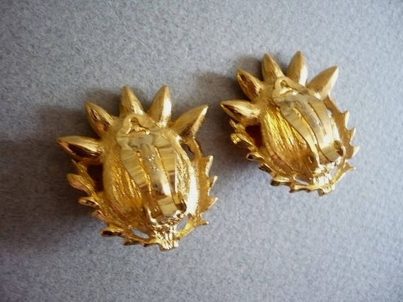 YVES SAINT LAURENT ~ Authentic Vintage Gold Plated Orange