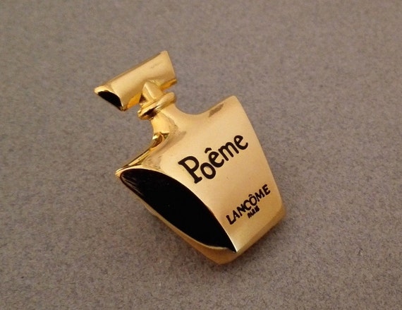 LANCOME ~ Authentic Vintage Gold Plated Perfume B… - image 2