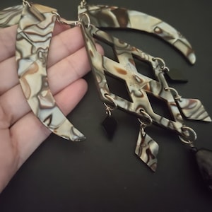 JP GAULTIER ~ Authentic Vintage Marble Tribal Necklace