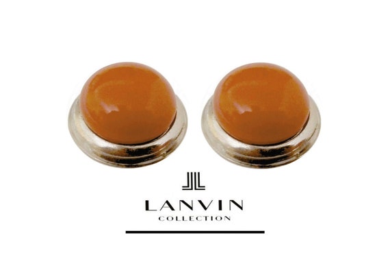 LANVIN ~ Authentic Vintage Large Round Silvered Me