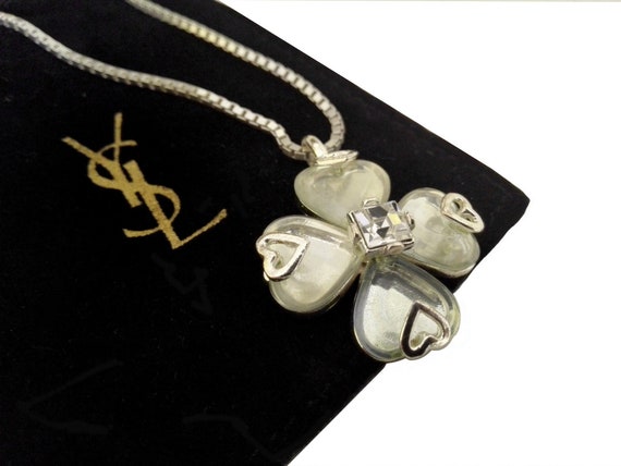 Buy YVES SAINT LAURENT Authentic Vintage Silver Plated Flower & Online in  India 