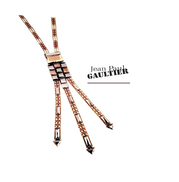 JP GAULTIER ~ Authentic Vintage Long Tie Necklace… - image 1
