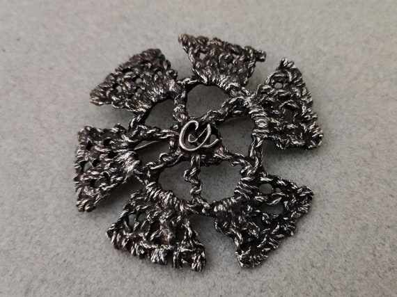 CHRISTIAN LACROIX ~ Authentic Vintage Gray Silver… - image 4