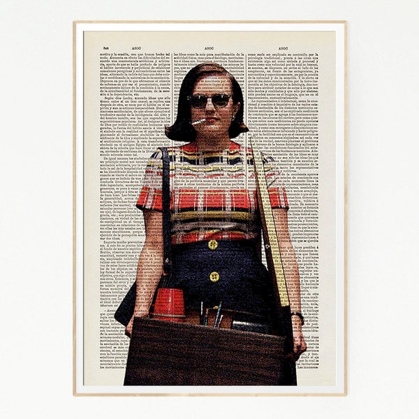 Imprimer Margaret Peggy Olson série secrétaire féministe Elisabeth Moss Jon Hamm Sterling Cooper affiche publicitaire drame Wall Girl