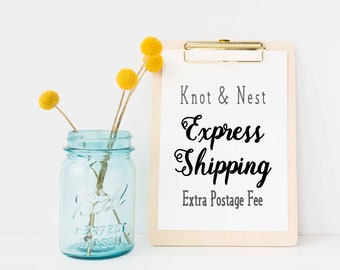 RUSH MY ORDER: Express Upgrade for 12x24 Farmhouse Signs- Extra Postage Fee- Add On by KNOTnNEST