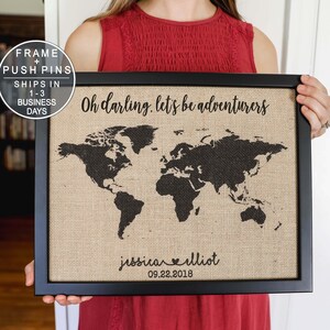 Personalisierte Pin Reise Karte Geschenke für Ihn von KnN, Reise Geschenk für Mann Geschenk Jahrestag Geschenk für Paare Geschenk Fernweh Weltkarte