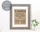 Wedding Remembrance, In Loving Memory Wedding Burlap Print, This Candle Burns in Memory Sign, Wedding Memory Table, Memorial Print