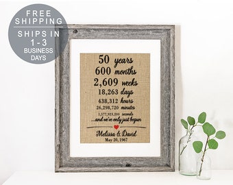 50 years of marriage etsy