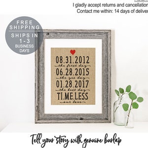 Personalized Anniversary Gift For Her Wedding Gift Wife Gift for Wife Fiance Gift for Fiance Our Love is Timeless Newlywed Anniversary Print image 1