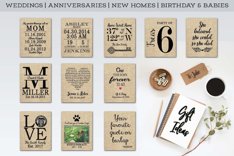Custom Poem Print Boyfriend Gift Poem Custom Poem Print on Burlap 1st Anniversary Gift Personalized Poem Print Girlfriend Gift Verse