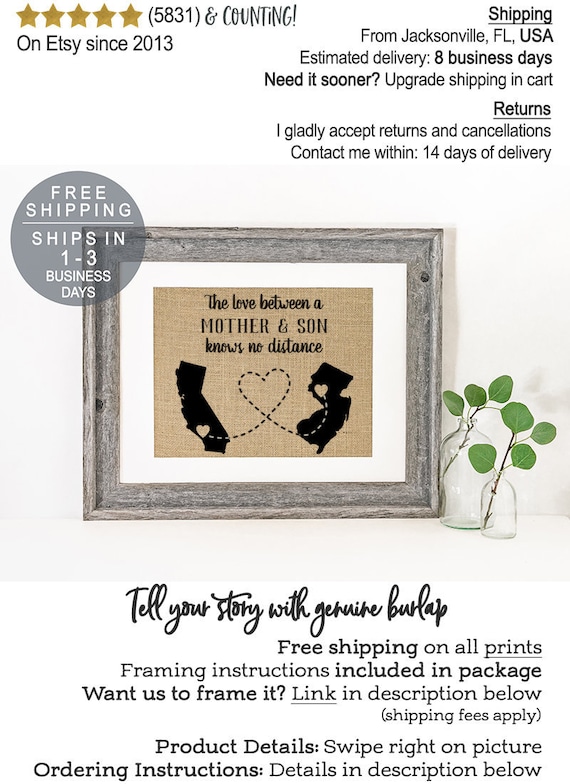 personalized gifts from mother to son