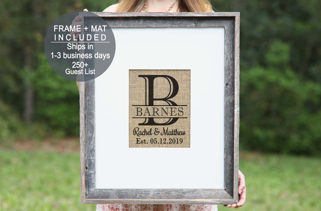 Picture Frame Wedding Guest Book Unique Wedding Guest Book Alternative Wedding Guest Book