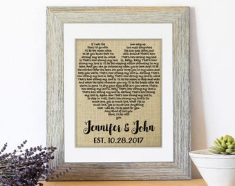 First Dance Song Lyrics, Personalized Wedding 1st Anniversary Gift, First Year Wedding Anniversary Wedding Song, First Dance Love Song