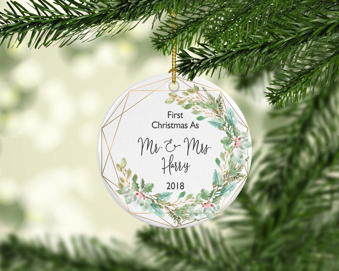 Custom Monogram Christmas Ornament Christmas Ornament - Etsy