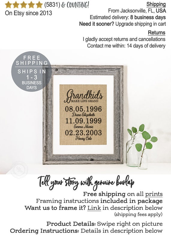 Etsy 2024 grandma gifts