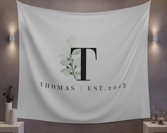 Personalized Tapestry Wall Hanging Wedding Guest Book Alternatives Wedding Guest Book Ideas Guest Book Wedding Guest Book Sign Wedding Sign