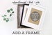 Frame Add-On by KNOTnNEST for 5 x 7, 8 x 10 and 11 x 14 print sizes- Wooden frame and glass, Frame ONLY, Ready to Gift