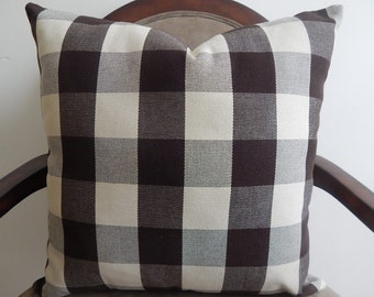 Designer plaid pattern,pillow cover, throw pillow,decorative pillow,accent pillow,same fabric front and back.