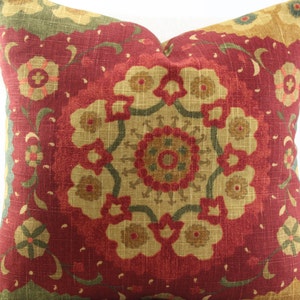 Suzani pillow cover,accent pillow,decorative pillow,accent pillow,lumbar pillow,same fabric on both sides.