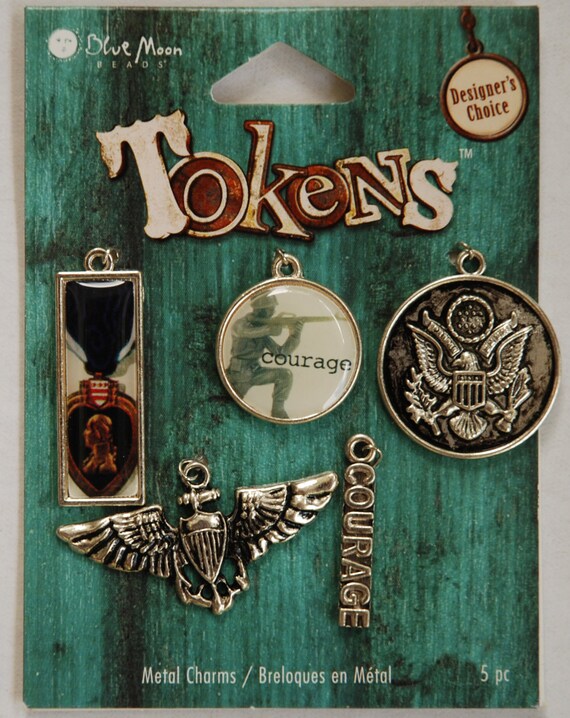 Blue Moon Tokens Pendants Charm Holder Pin Jewelry Making Designer/'s Choice