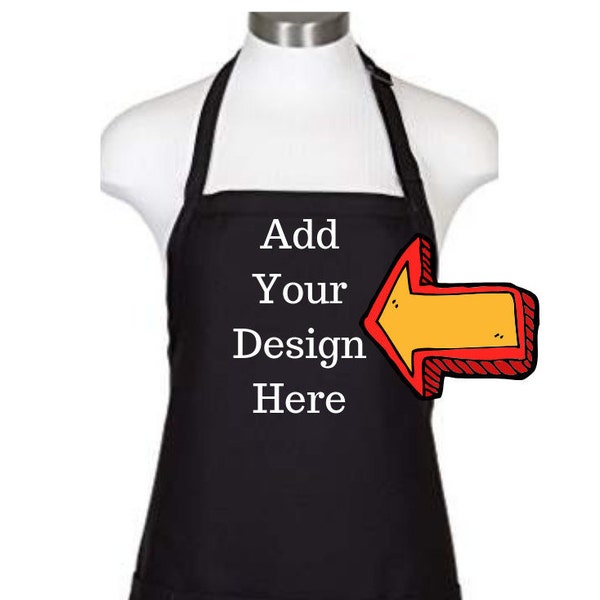 Black 3 Pocket Bib Apron