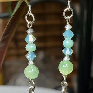 Light Green and Mint Earrings