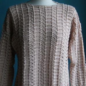 Hand knitted wool sweater