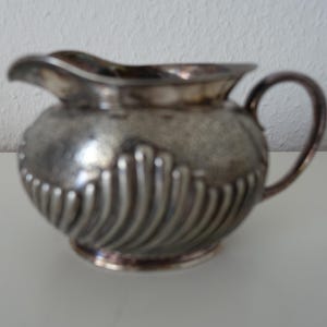 Antique English silver plated jug pitcher