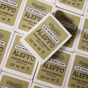 Aleppo All Natural 40% Laurel Berry Oil Soap Facial Soap Shampoo Bar Acen Soap Bay Leaf Old World Traditional Handmade, Jabon, Savon