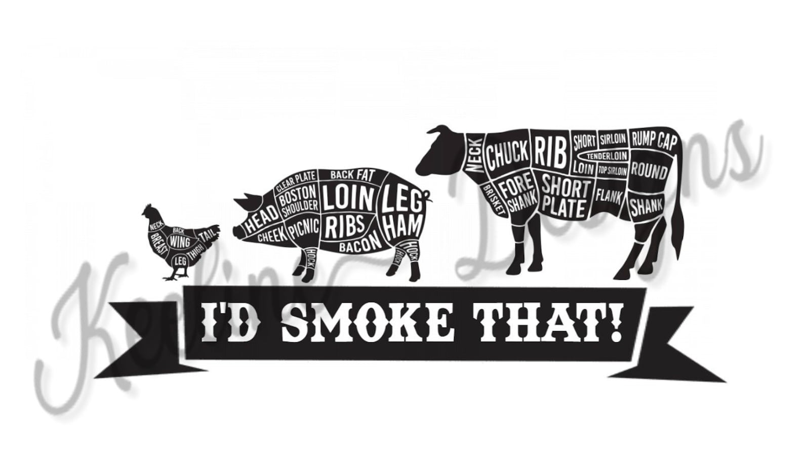 BBQ Grill & Smoke Master Instant Download PNG SVG Files | Etsy