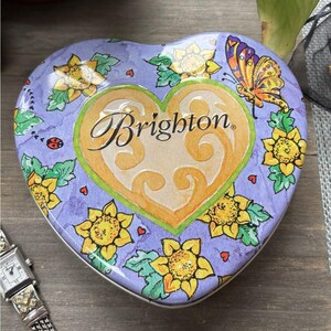 Lot of Brighton Jewelry Necklace, Watch, Earrings and Tin Bild 2