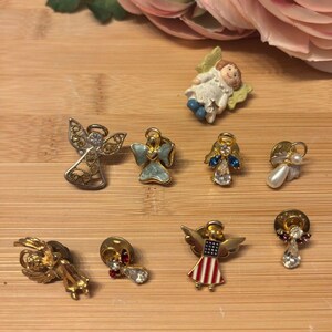 Vintage Angel Pins (set of 9)