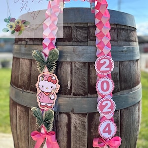 Graduation Lei Promotion Gift Lei Senior Night Gift Lei Braided Ribbon Lei Graduation Ribbon Lei Graduate Lei 2025 Senior