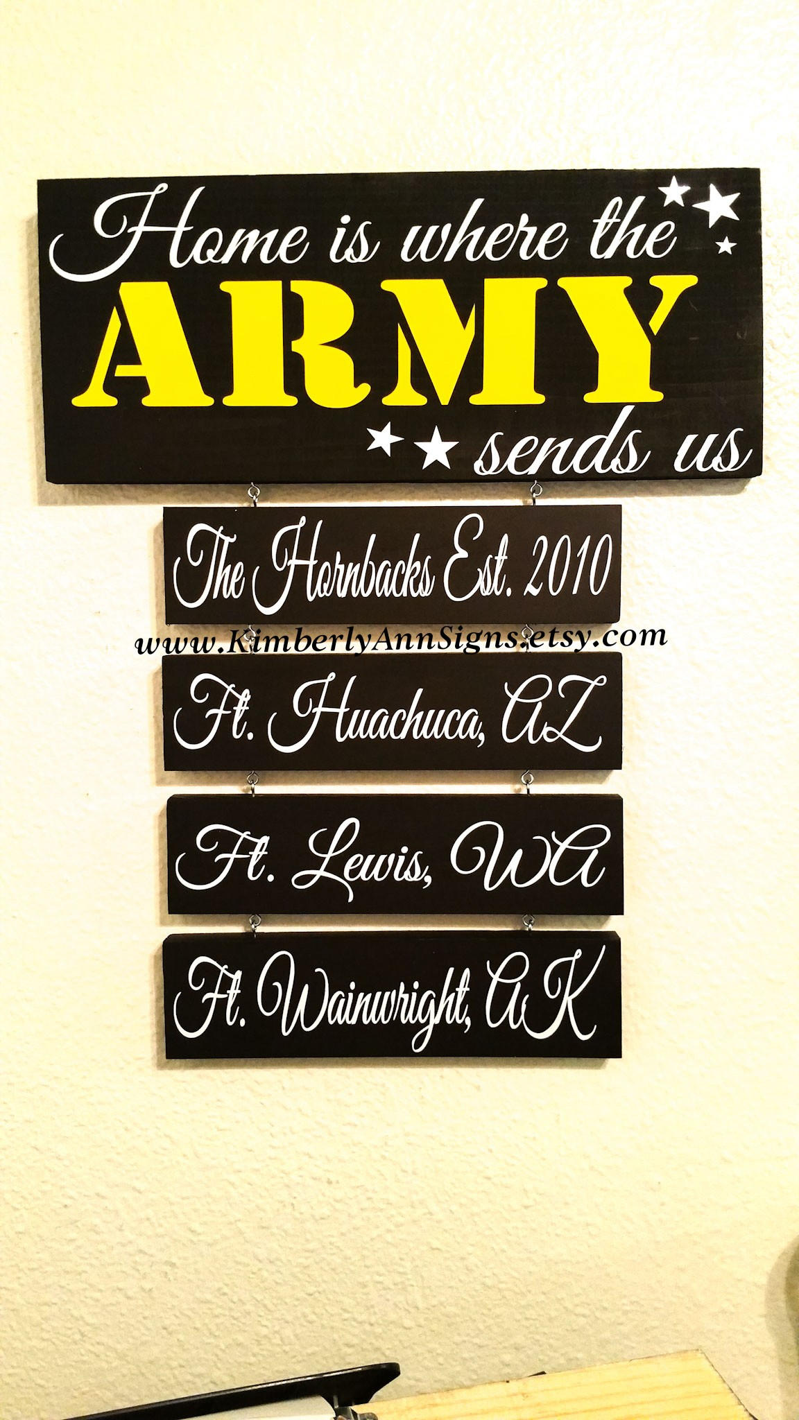 Home is Where the Military Sends Us / Military Base Sign / Etsy