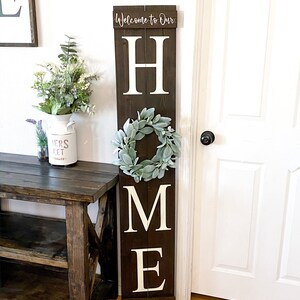 Welcome to Our HOME Sweet Home or Personalized Last Name Front Porch ...