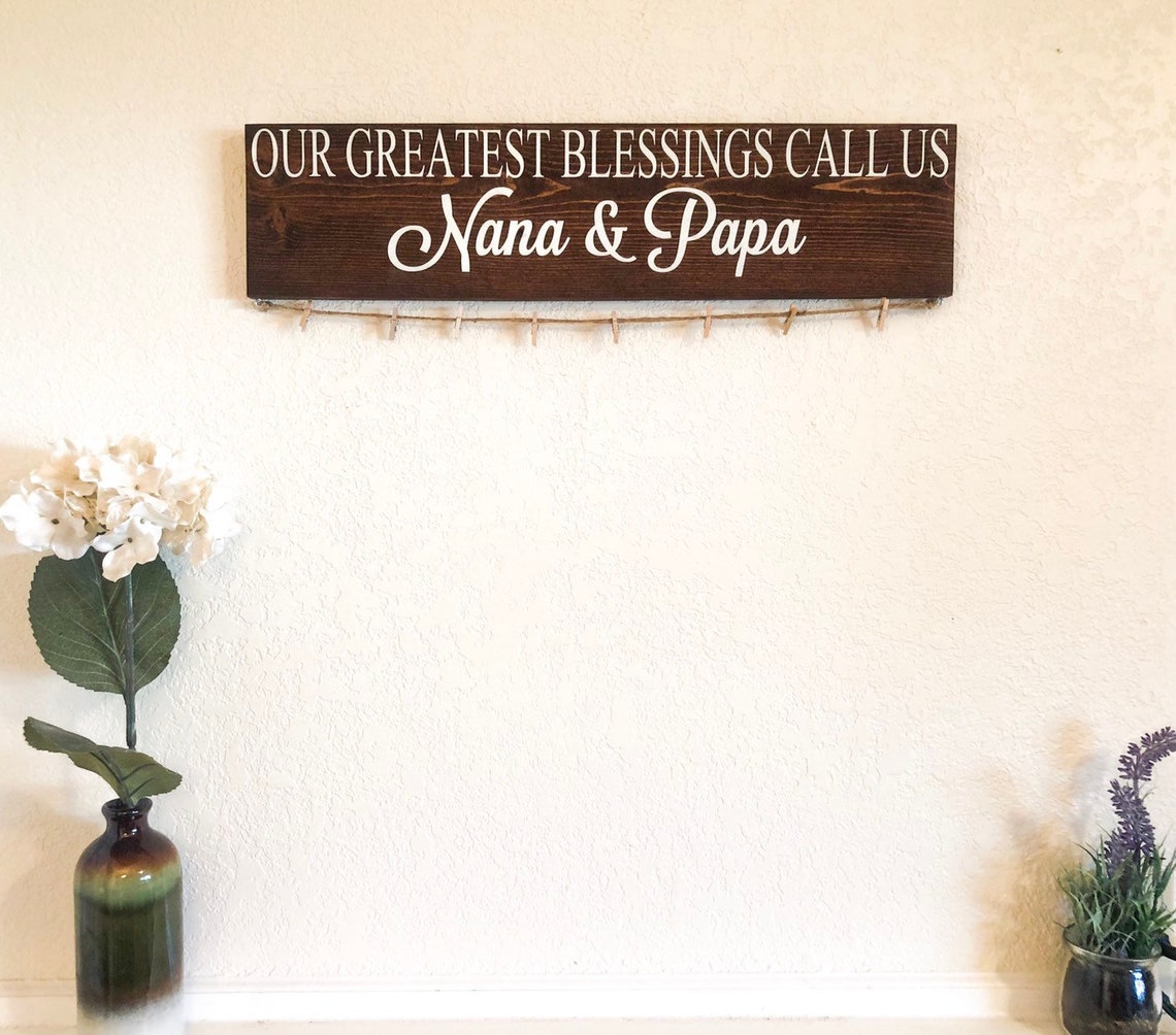 Personalized grandparent gift / Our greatest blessings