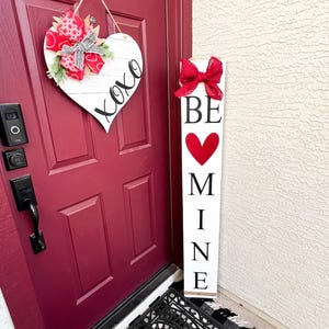 Reversible Valentine’s Day, St Patrick’s Day Porch Sign | Lucky Be Mine or Lucky Love | Wood Front Door Sign | Rustic Holiday Decor image 15