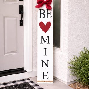 Reversible Valentine’s Day, St Patrick’s Day Porch Sign | Lucky Be Mine or Lucky Love | Wood Front Door Sign | Rustic Holiday Decor image 18