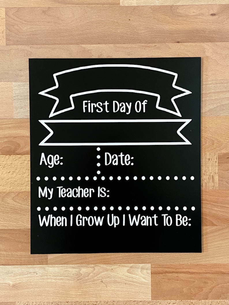 First day of school sign, Chalkboard sign, School sign, Back to school sign, Kindergarten sign, 1st day of school, first day sign, First day 