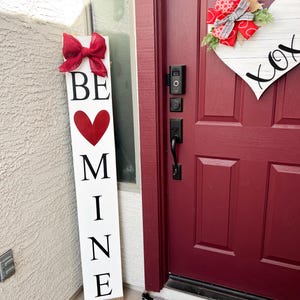 Reversible Valentine’s Day, St Patrick’s Day Porch Sign | Lucky Be Mine or Lucky Love | Wood Front Door Sign | Rustic Holiday Decor image 8