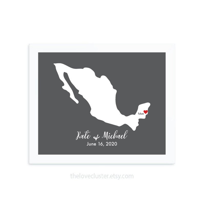 Toronto Wedding Gift Ontario Print Custom Destination Wedding Etsy