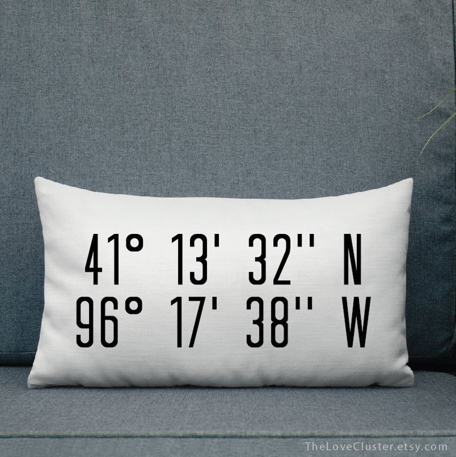 Home Pillow Latitude Longitude Pillow Personalized Pillow Etsy