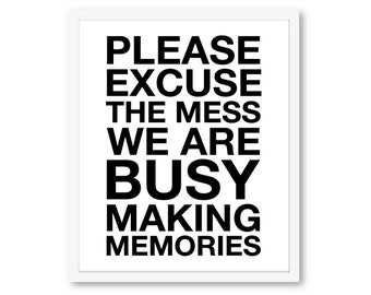 Please Excuse Mess - Etsy