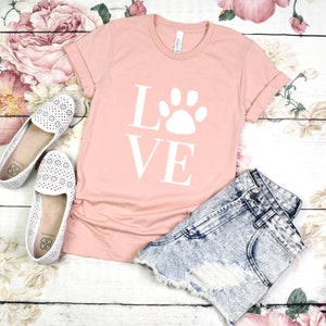 Love Paw Print Shirt