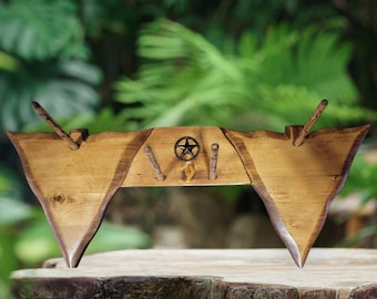 Longbow Rack, Crossbow Rack, Wooden bow Rack, Rustic Crossbow Rack, Archery Bow Rack, Arrowhead, Crossbow Holder, Star, Archery Wall Mount