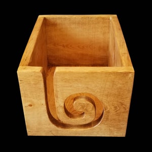 Stained Wooden Yarn Box,Engraved Personalized Yarn Storage Box,Yarn Bowl,Wood Box, Knitting Yarn Box, Crochet Storage Box, Yarn Holder,