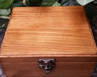 Essential Oil Box, Essential Oil Safe, Essential Oil Storage, Stained Oil Wooden Box