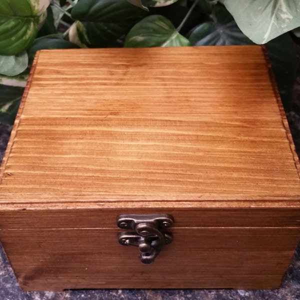 Essential Oil Box, Essential Oil Safe, Essential Oil Storage, Stained Oil Wooden Box