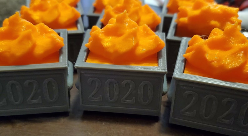 3D Printed 2020 Dumpster Fire Ornament Tchotchke or Charm ...