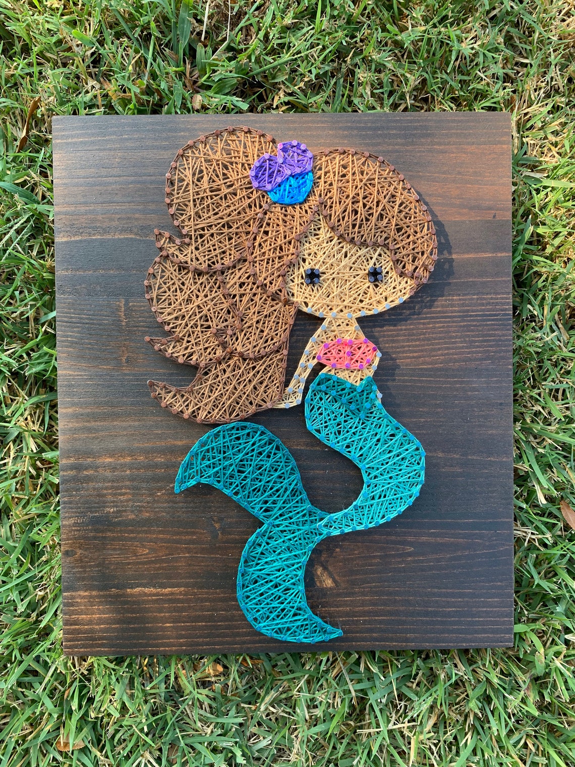 Mermaid String Art | Etsy